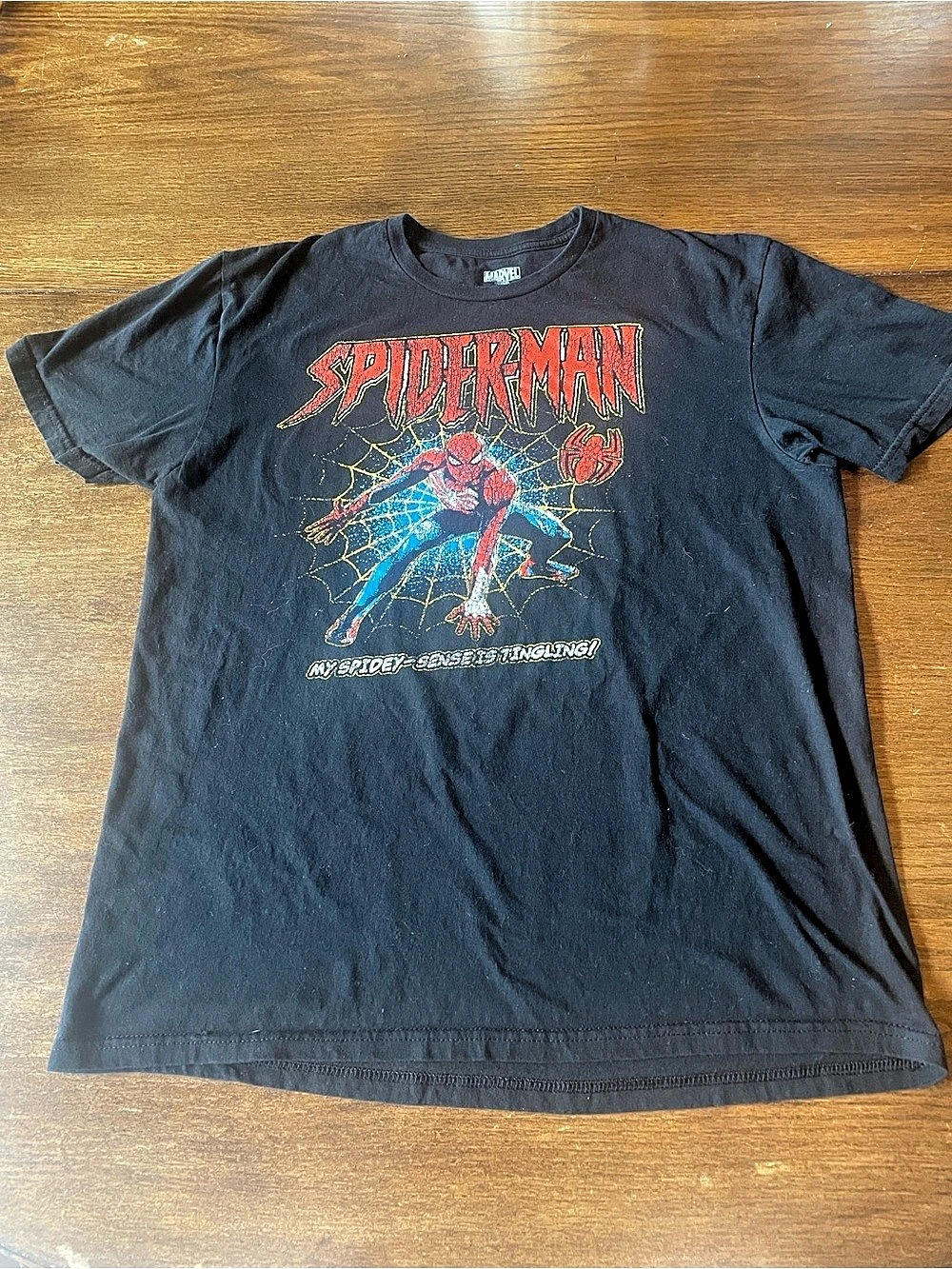 Marvel Spider-Man My Spidey-Sense Is Tingling Graphic T-Shirt Tee Men (42-44) La